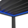 Pergola Tarasowa Aluminiowa MIRADOR Premium 111 Delux - 3 x 6 m Antracyt - sterowana elektrycznie